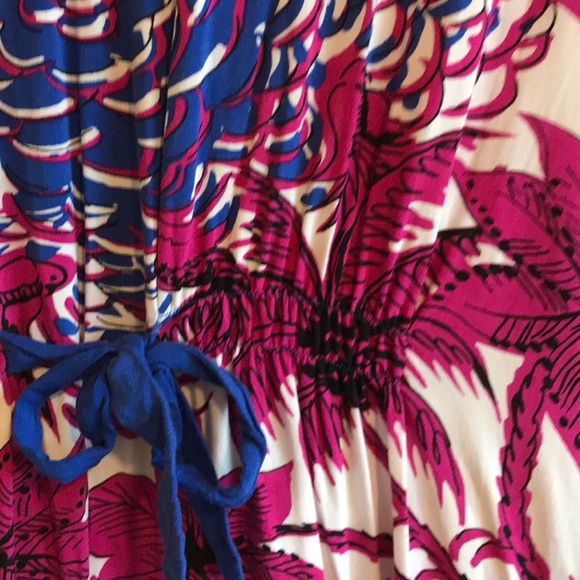 EUC CAbi Hot Pink and Blue Top - Picture 4 of 6